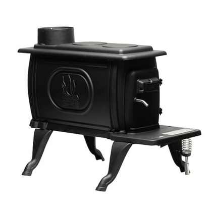 Stove Cast Iron Log Wood Stove, Rustic Design, Clean Burning, EPA Certified