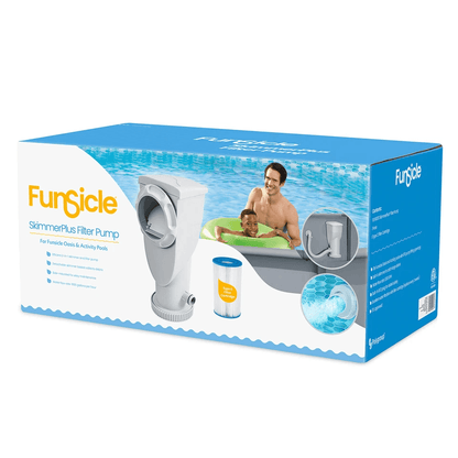 1000 Gallon SkimmerPlus 2-in-1 Filter Pump System – Above Ground Pool Skimmer & Cartridge Cleaner