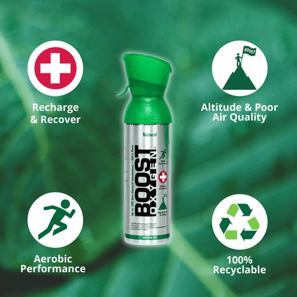 Boost Oxygen 5 Liter Natural Canned Oxygen With Mouthpiece Portable Oxygen For Altitude Sports And  2