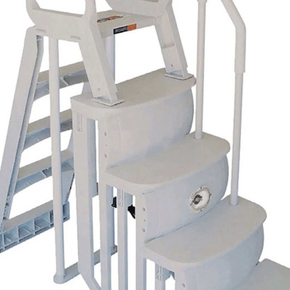 Main Access Above Ground Swimming Pool Smart Step And Ladder System Adjustable Entry Steps With NoS 7