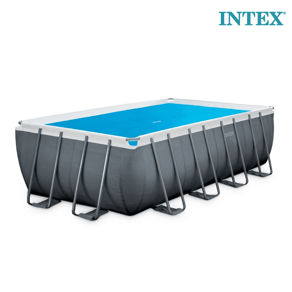 Intex Rectangular Solar Pool Cover Heat Retention  Debris Protection For Above Ground Frame Pools 3