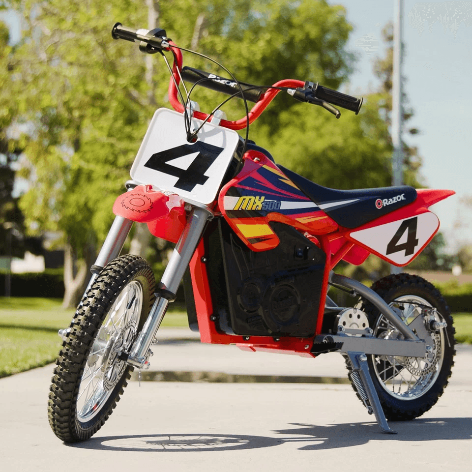 Razor MX500 Red Dirt Rocket HighTorque Electric Motorcycle Dirt Bike For Adults  650W Motor 15 MPH  10