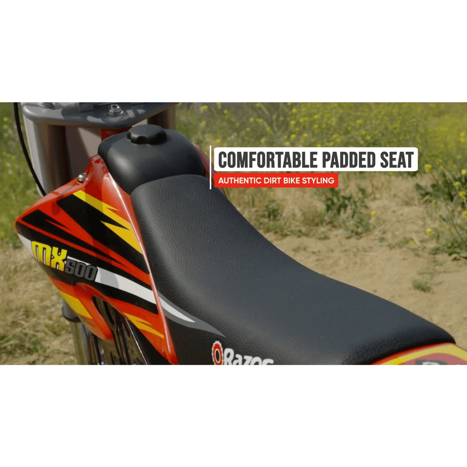 Razor MX500 Red Dirt Rocket HighTorque Electric Motorcycle Dirt Bike For Adults  650W Motor 15 MPH  1