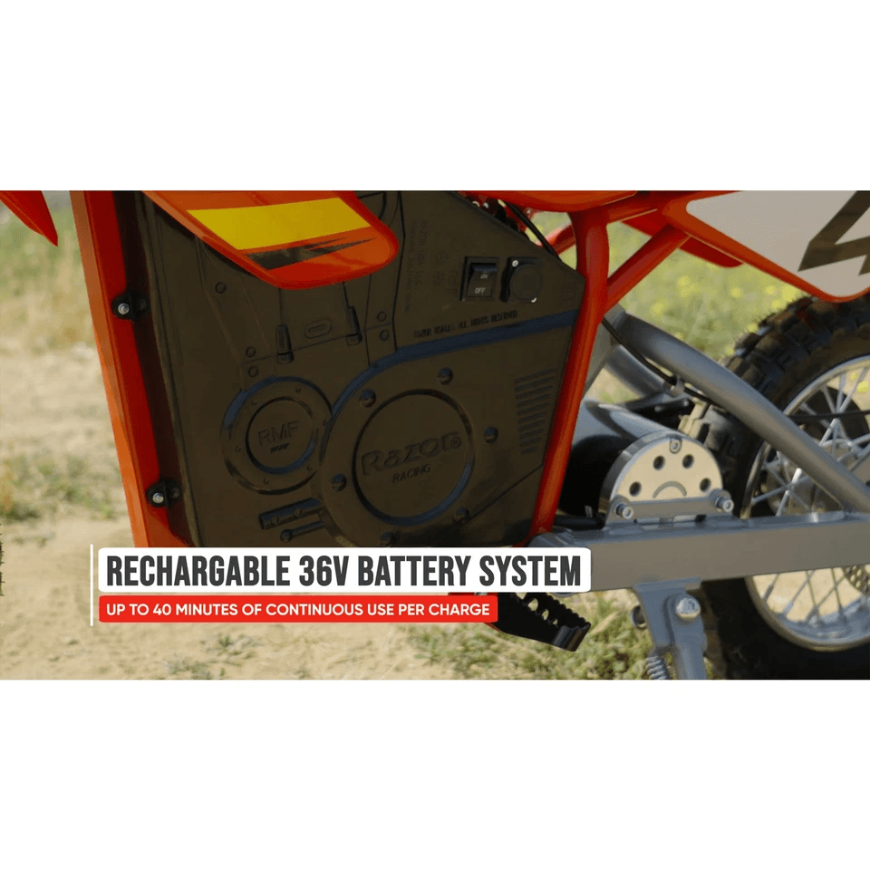 Razor MX500 Red Dirt Rocket HighTorque Electric Motorcycle Dirt Bike For Adults  650W Motor 15 MPH  5