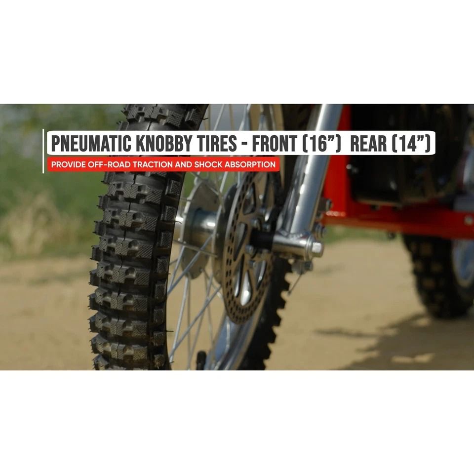 Razor MX500 Red Dirt Rocket HighTorque Electric Motorcycle Dirt Bike For Adults  650W Motor 15 MPH  6