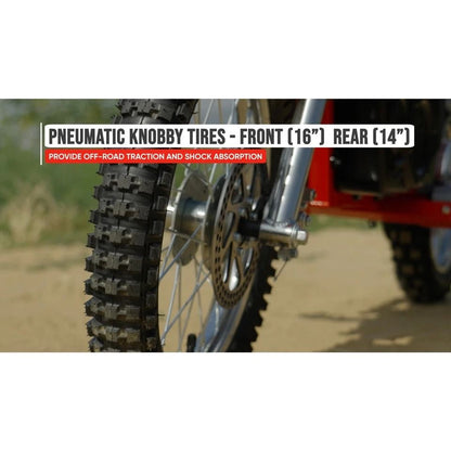 Razor MX500 Red Dirt Rocket HighTorque Electric Motorcycle Dirt Bike For Adults  650W Motor 15 MPH  6