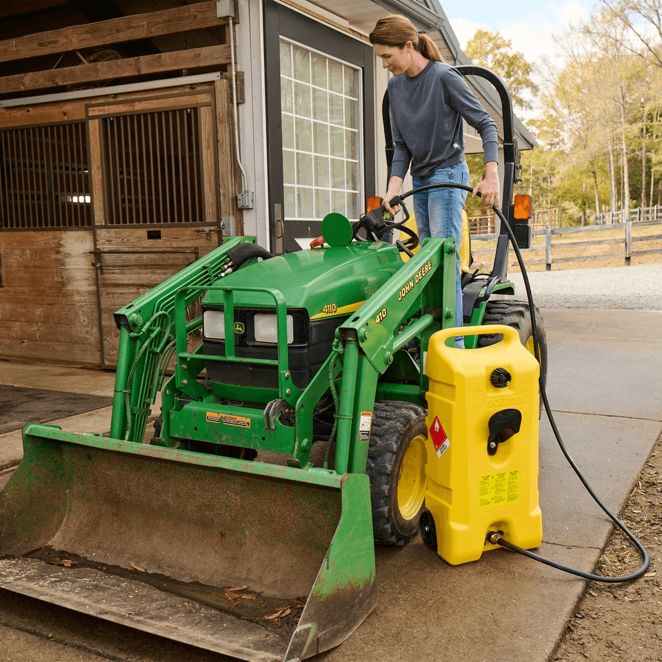 Diesel Fuel Tank Container Caddy  Pump Yellow Durable Portable Fuel Storage 5