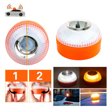 Magnetic LED Car Beacon Emergency Safety Strobe Light  Roadside Flashlight Lamp