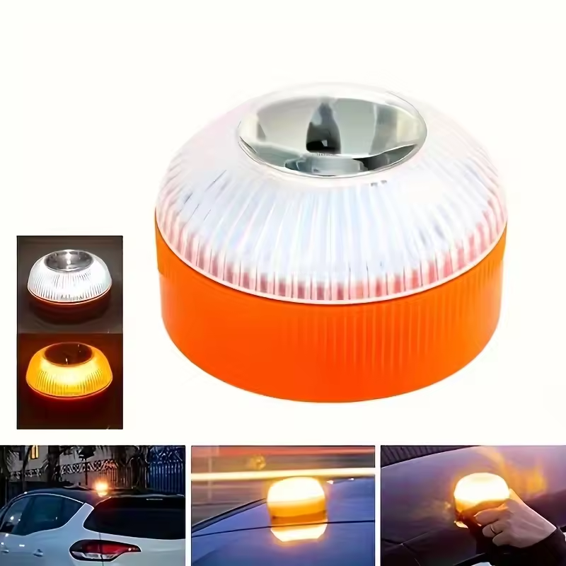 Magnetic LED Car Beacon Emergency Safety Strobe Light  Roadside Flashlight Lamp