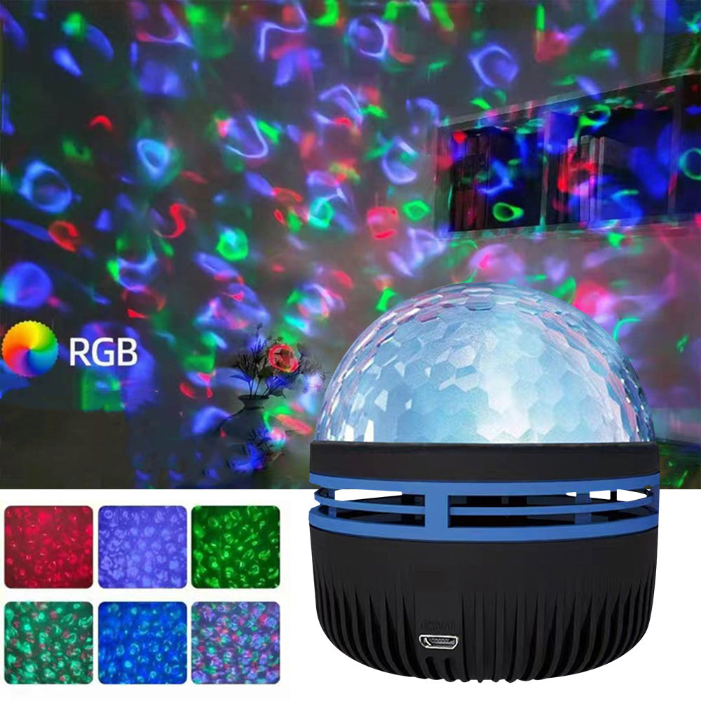 Atmosphere Night Light USB Aurora Projector, Mini Ground Photo Lamp for Bedroom & Birthday Gift