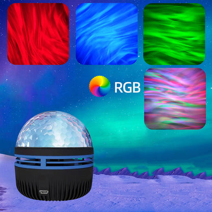 Atmosphere Night Light USB Aurora Projector Mini Ground Photo Lamp for Bedroom  Birthday Gift