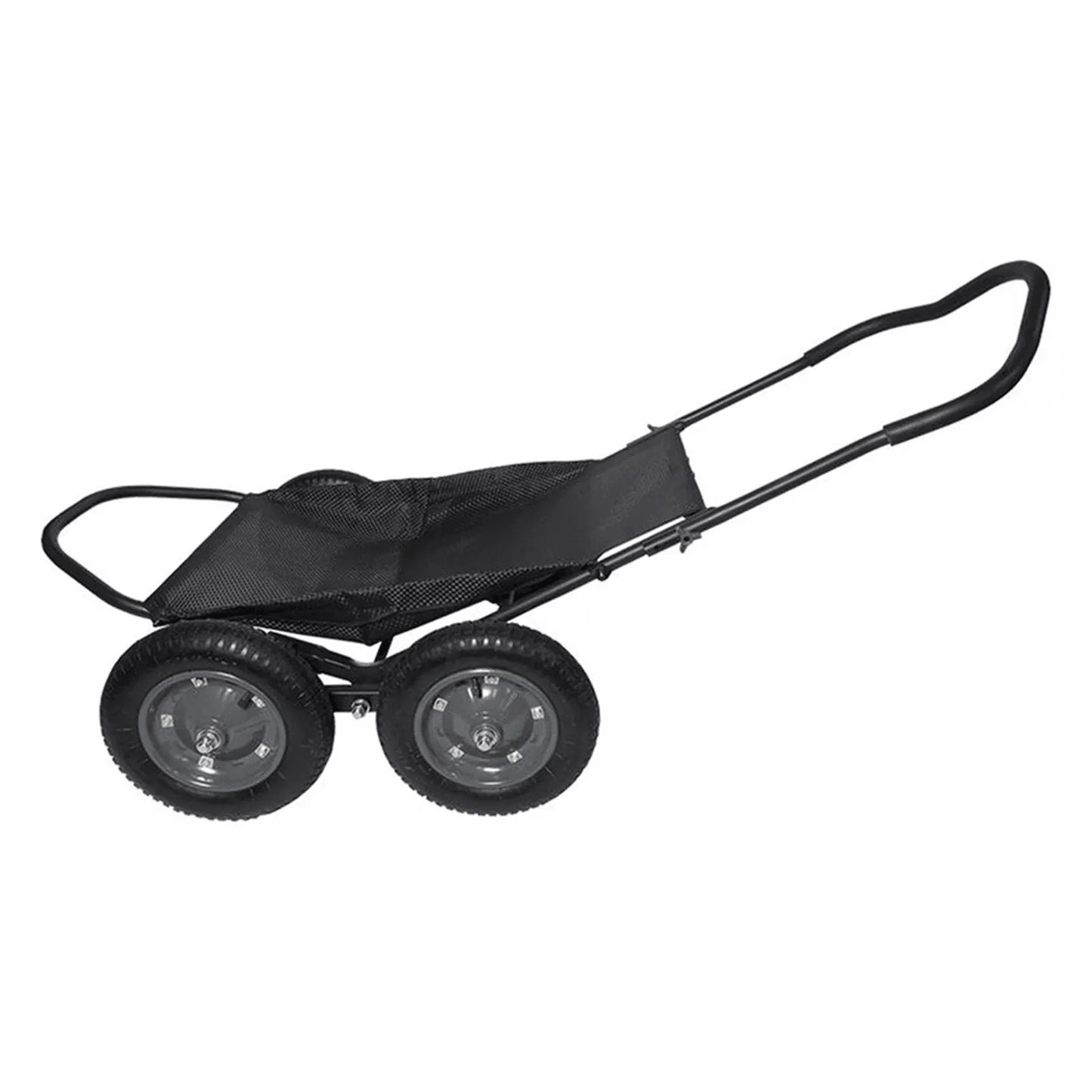 Hawk Crawler Multi-Use Folding Cart – 500lb Capacity Hunting & Fishing Gear Hauler – All-Terrain, Black