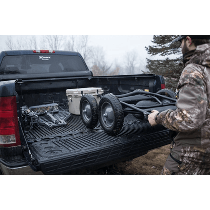 Hawk Crawler MultiUse Folding Cart  500lb Capacity Hunting  Fishing Gear Hauler  AllTerrain Black 6
