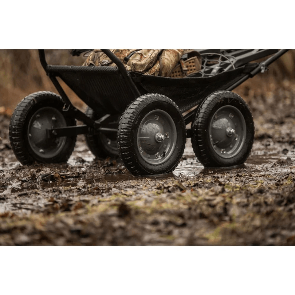 Hawk Crawler MultiUse Folding Cart  500lb Capacity Hunting  Fishing Gear Hauler  AllTerrain Black 8