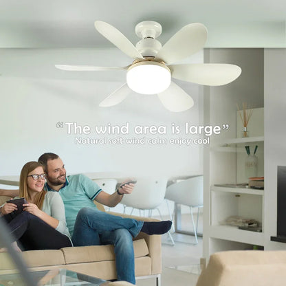 Smart LED Ceiling Fan Light E26 E27 Base 2040W with Wireless Remote and 3 Lighting Modes for Livin