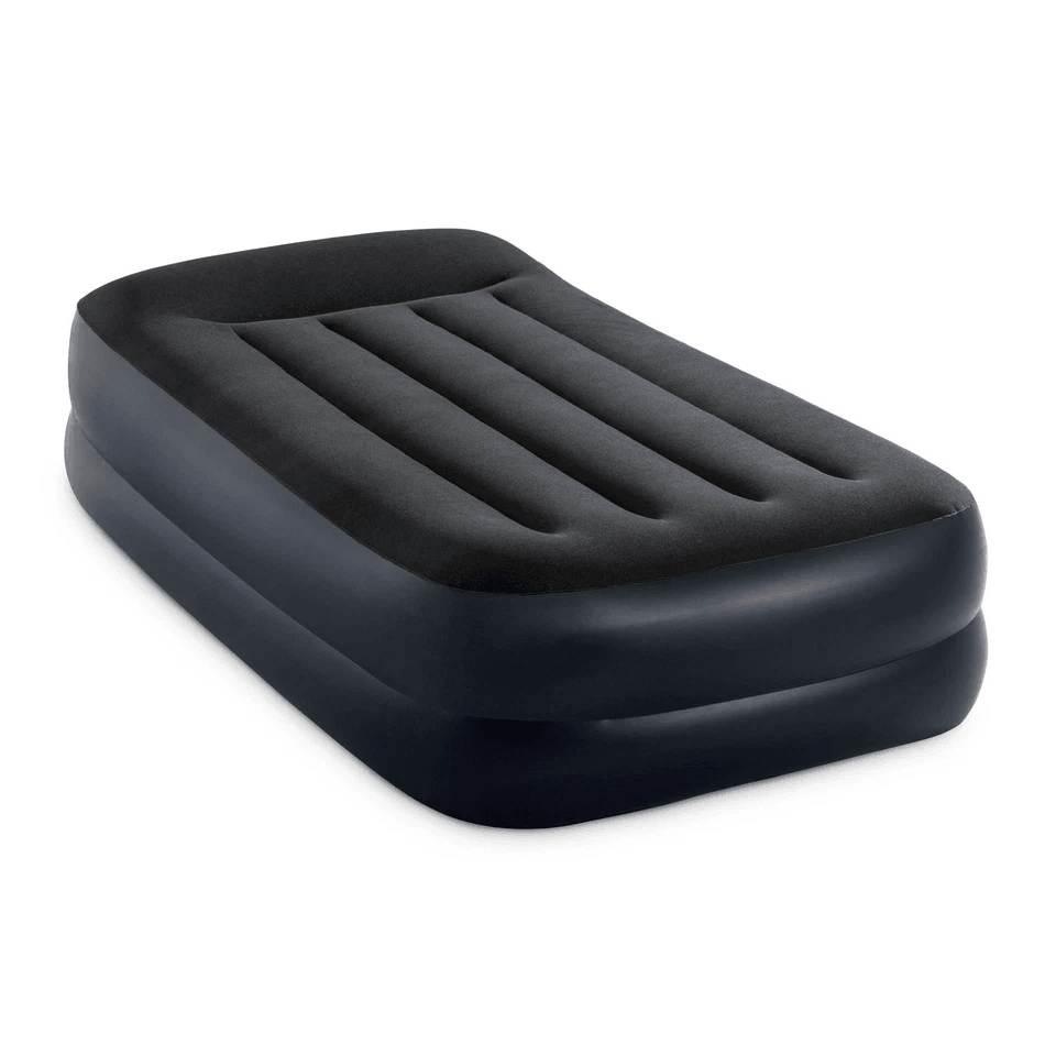 Intex Dura Beam Plus Pillow Raised Airbed Mattress With BuiltIn Pump Twin Size Inflatable Bed For G 3