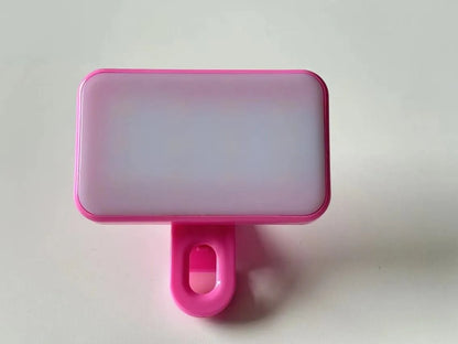 Rechargeable Mini Selfie Fill Light 3 Modes Adjustable Brightness ClipOn for Smartphones Laptops