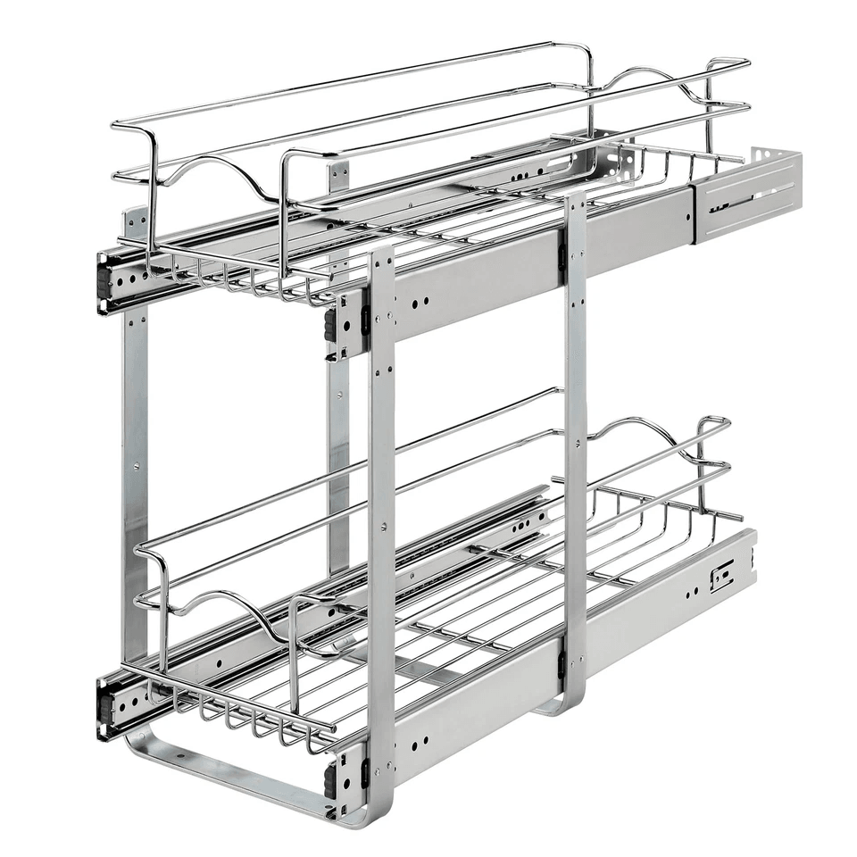 RevAShelf Kitchen Cabinet Pullout Shelf Organizer Bottom Mount SlideOut Storage Rack For Pots Pans  5