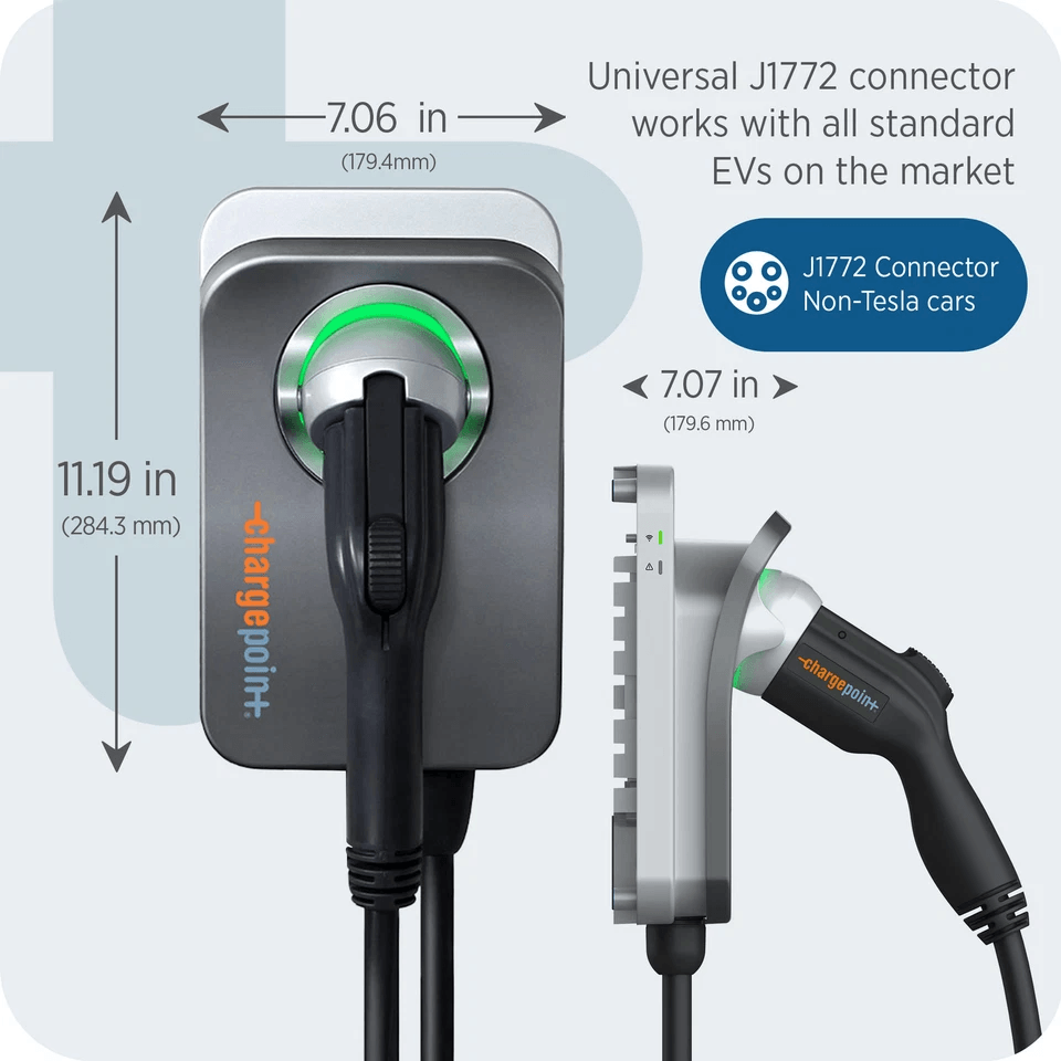 ChargePoint Smart Flex Hardwire Charge Station For Circuit Breakers EV Charger Support  Flexible In 5