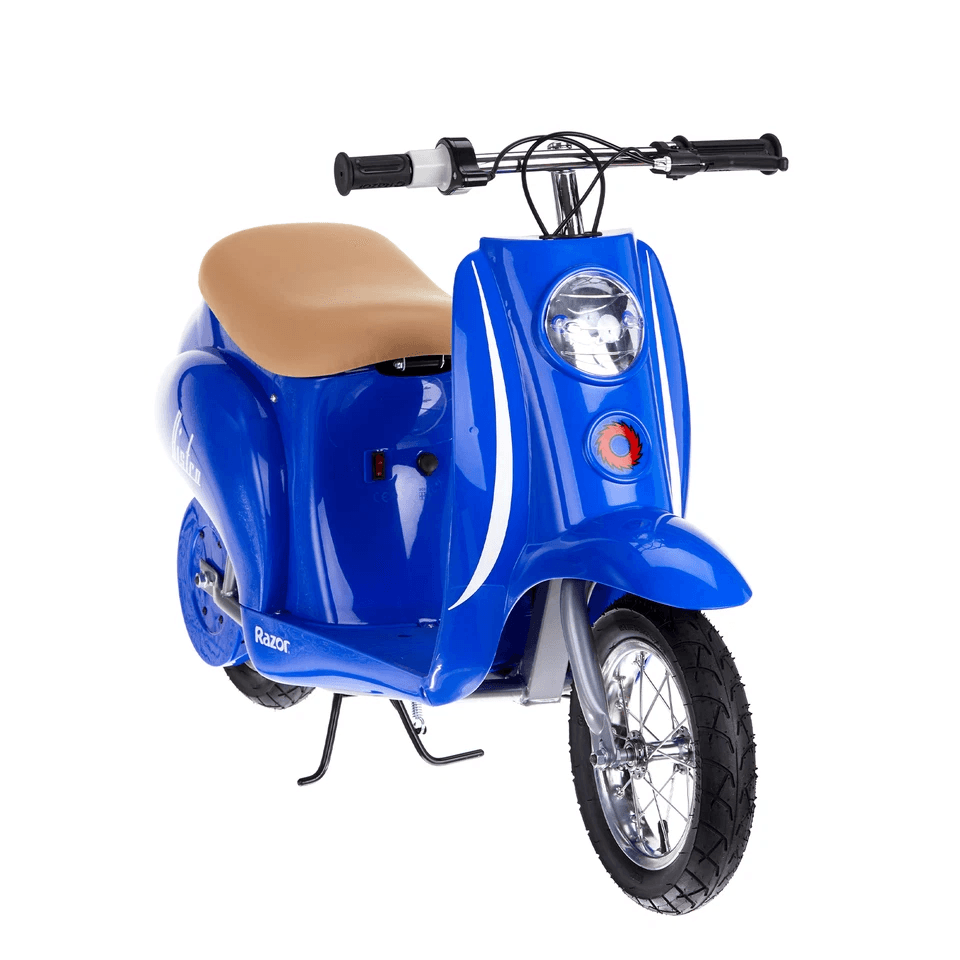 Razor Pocket Mod Miniature Euro Electric Kids Ride On Retro Scooter Vintage Style UnderSeat Storage 9