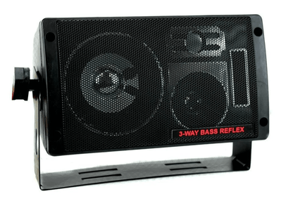 Pyramid 3 Way Car Audio Mini Box Speakers Indoor Stereo System 2
