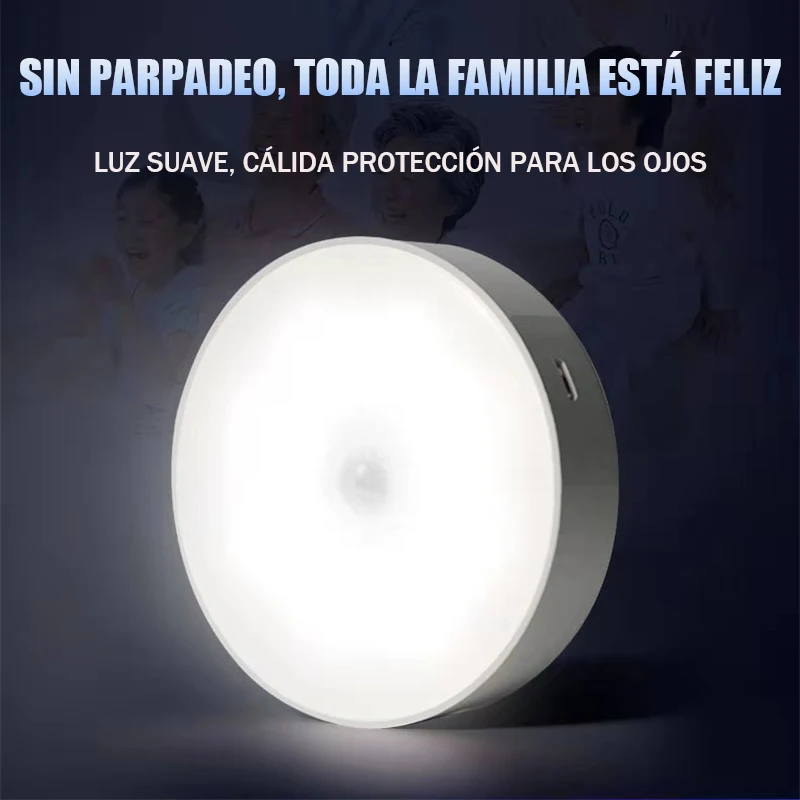 Motion Sensor LED Cabinet Light USB Rechargeable Wireless Magnetic Night Lamp for Emergency  Auto