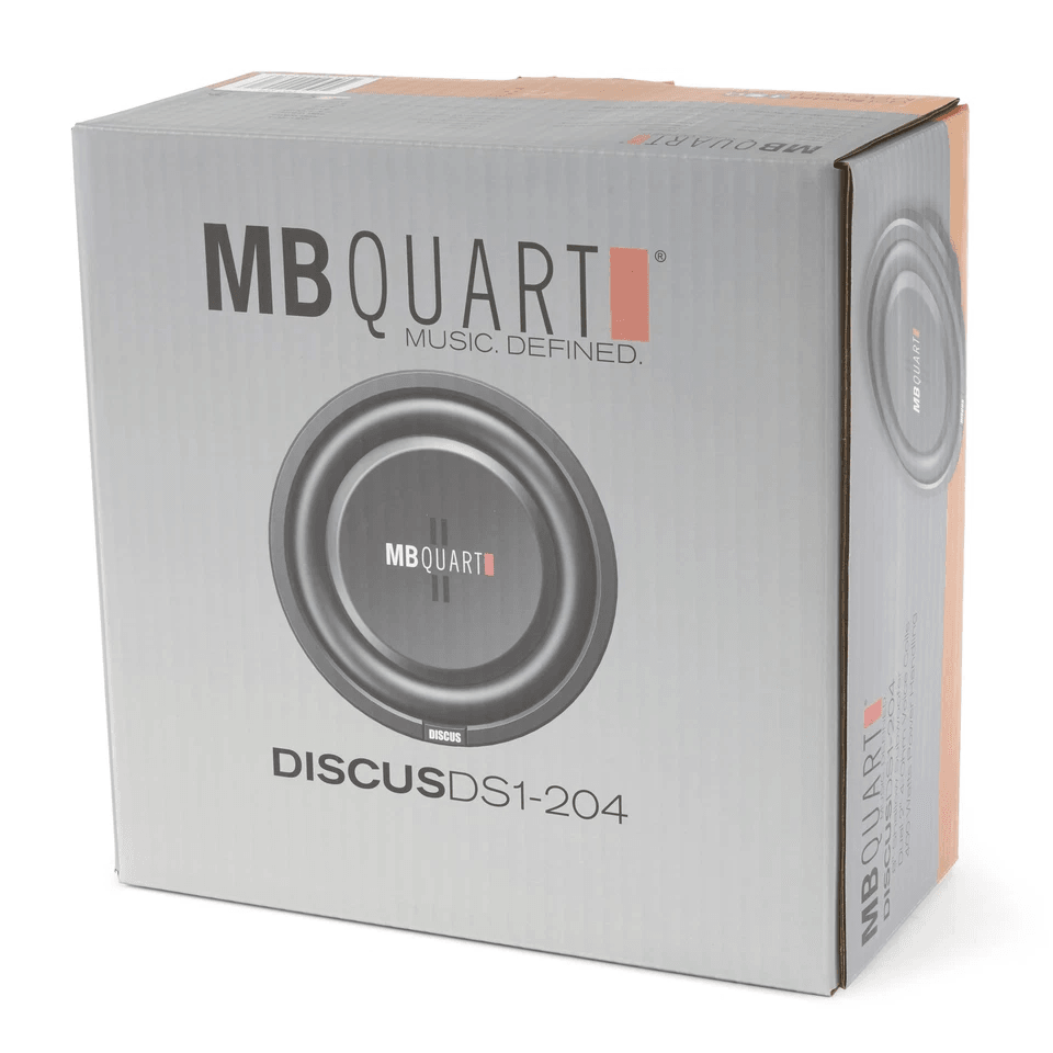 MB Quart Shallow Slim DVC Ohm Car Sub Single Speaker LowProfile Subwoofer With Deep Bass  Durable B