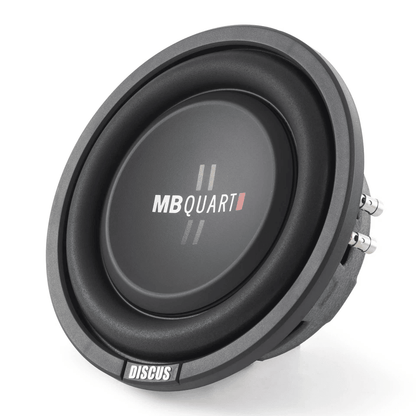 MB Quart Shallow Slim DVC Ohm Car Sub, Single Speaker, Low-Profile Subwoofer with Deep Bass & Durable Build