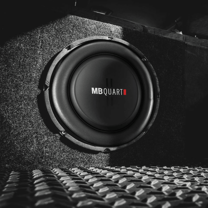 MB Quart Shallow Slim DVC Ohm Car Sub Single Speaker LowProfile Subwoofer With Deep Bass  Durable B