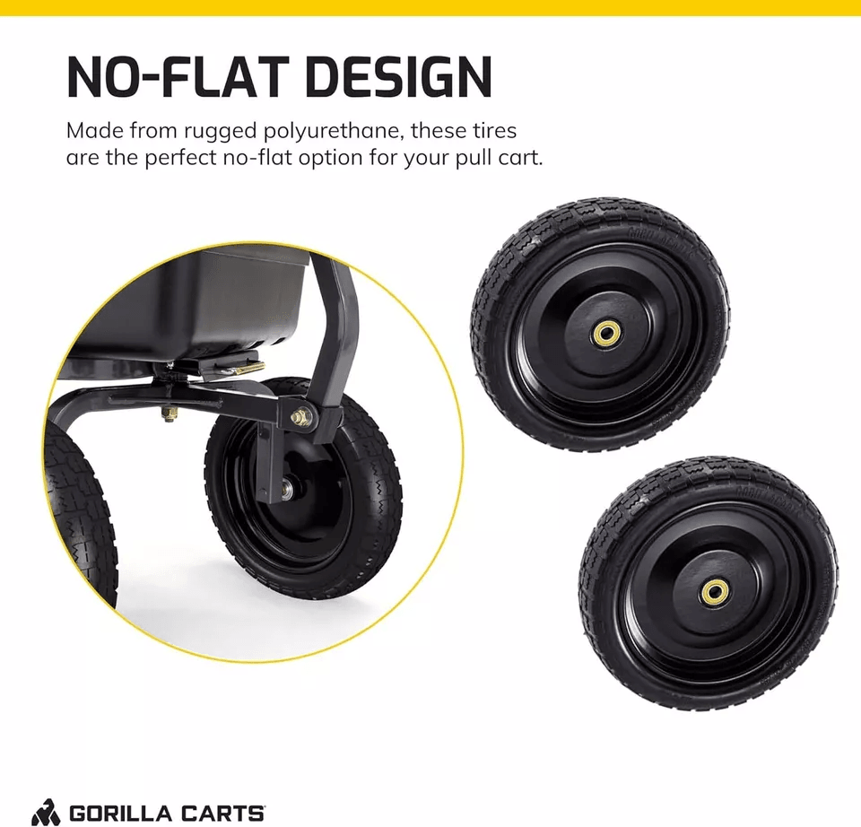 Flat Free Replacement Tires Durable For Garden Carts Wagons And Hand Trucks 1