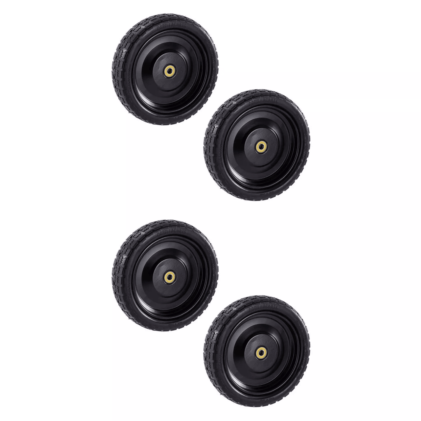 Flat Free Replacement Tires, Durable for Garden Carts, Wagons, and Hand Trucks
