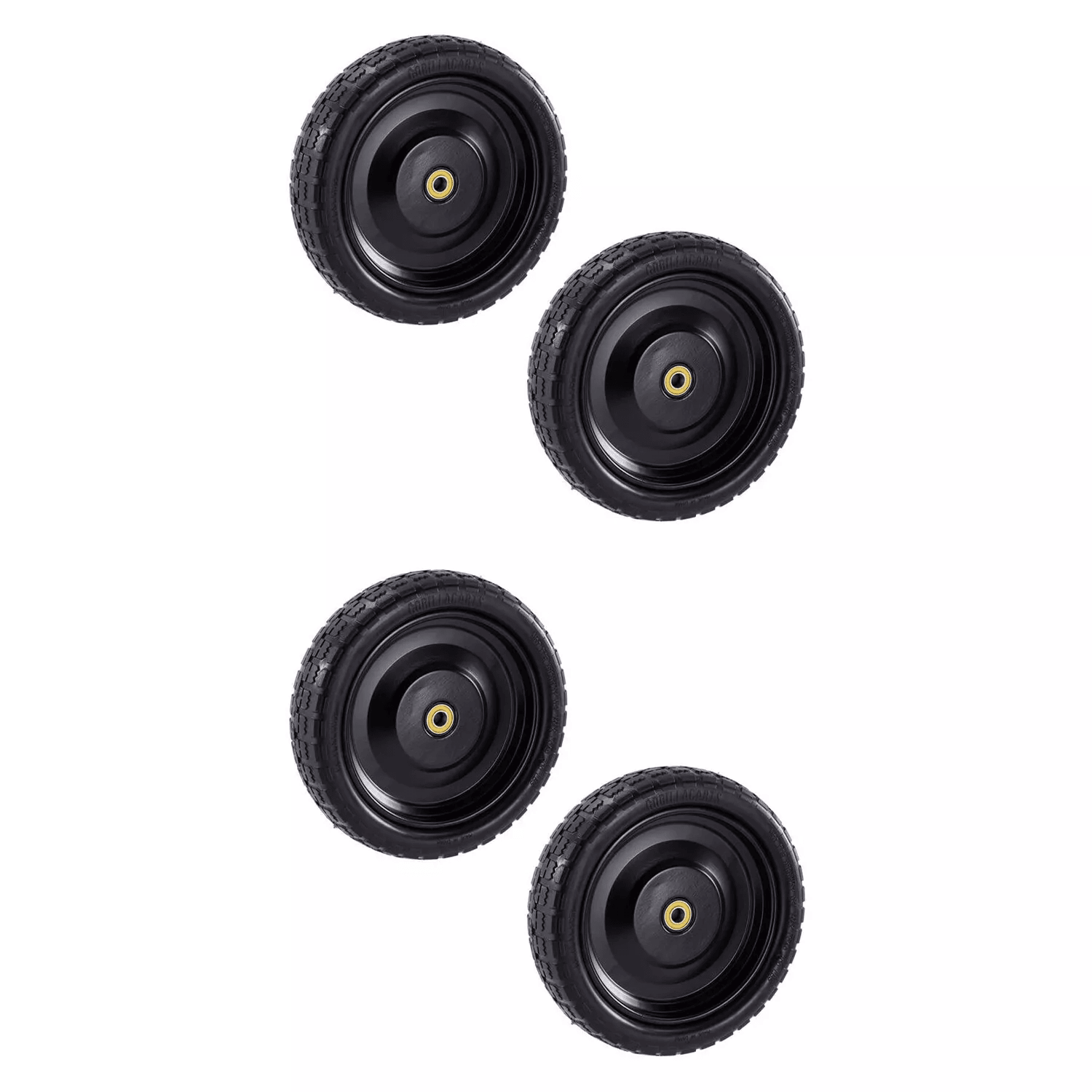 Flat Free Replacement Tires, Durable for Garden Carts, Wagons, and Hand Trucks