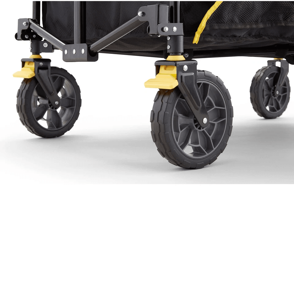 Gorilla Carts 7 Cu Ft Collapsible Outdoor Utility Wagon Oversize Bed Black  HeavyDuty Folding Garde 6