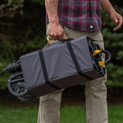 Gorilla Carts 7 Cu Ft Collapsible Outdoor Utility Wagon Oversize Bed Black  HeavyDuty Folding Garde 3