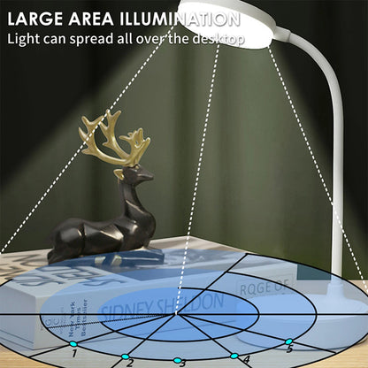 Portable LED Desk Lamp USB Plugin Table Light with 3 Color Stepless Dimming  Eye Protection for B