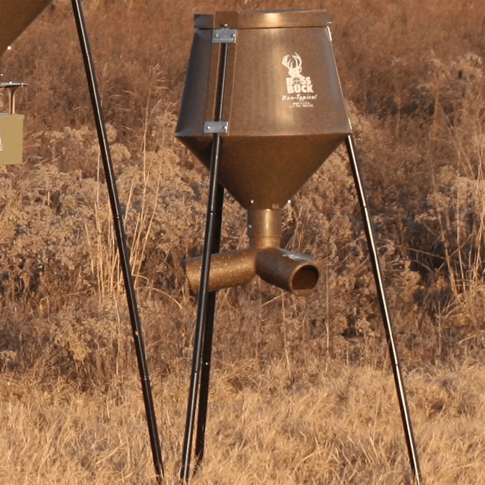 Boss Buck Gravity Fed Tripod Deer Feeder Durable Corn Protein Pellet Game Feeder For Hunting Wildli 1