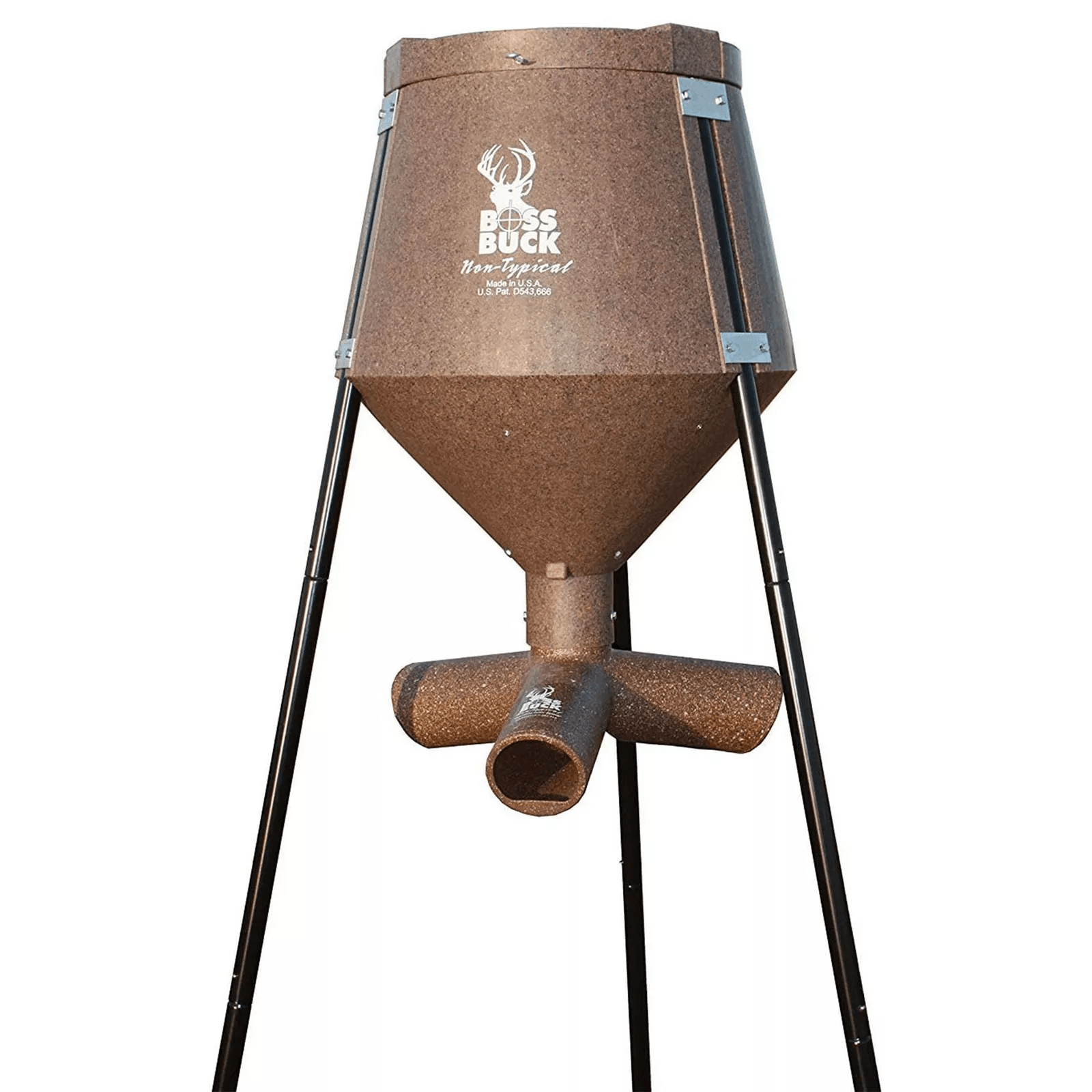 Boss Buck Gravity Fed Tripod Deer Feeder Durable Corn Protein Pellet Game Feeder for Hunting Wildlife Management