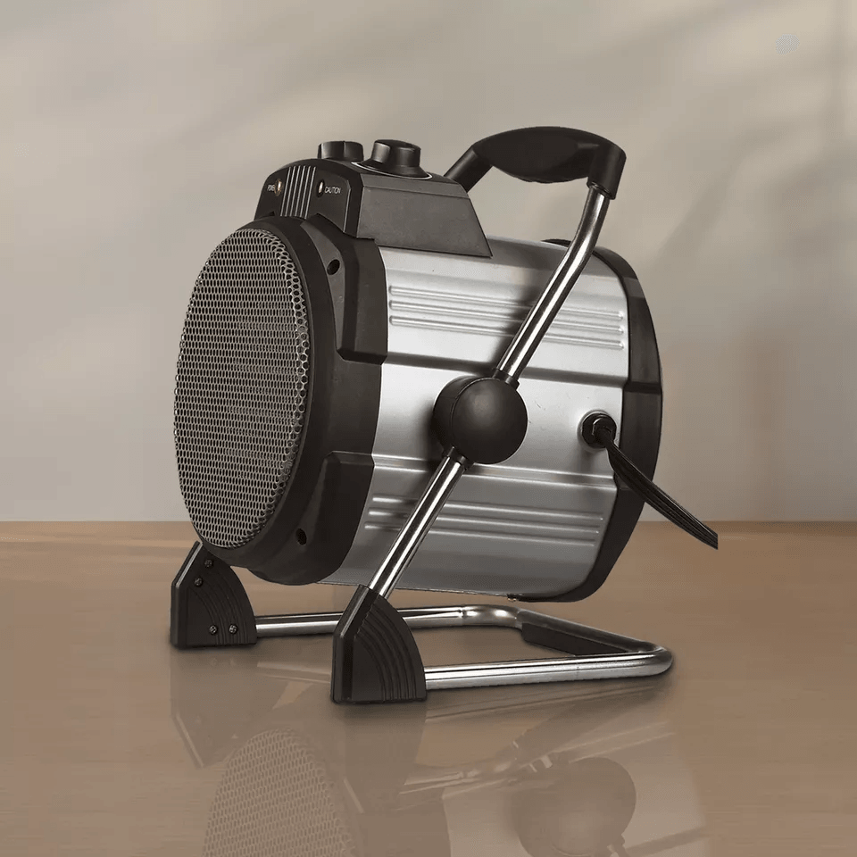 Geneva Industrial Portable Ceramic Heater With Setting Adjustable Thermostat Fan Compact Electric S 2