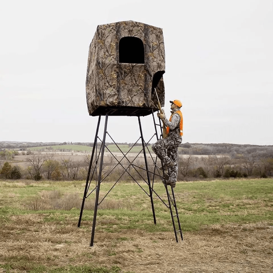 Muddy Steel Tall Quad Pod Hunting Blind Cover Camouflage Shelter For Outdoor Hunters With Waterproo 1