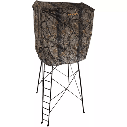 Muddy Steel Tall Quad Pod Hunting Blind Cover, Camouflage Shelter for Outdoor Hunters with Waterproof Fabric