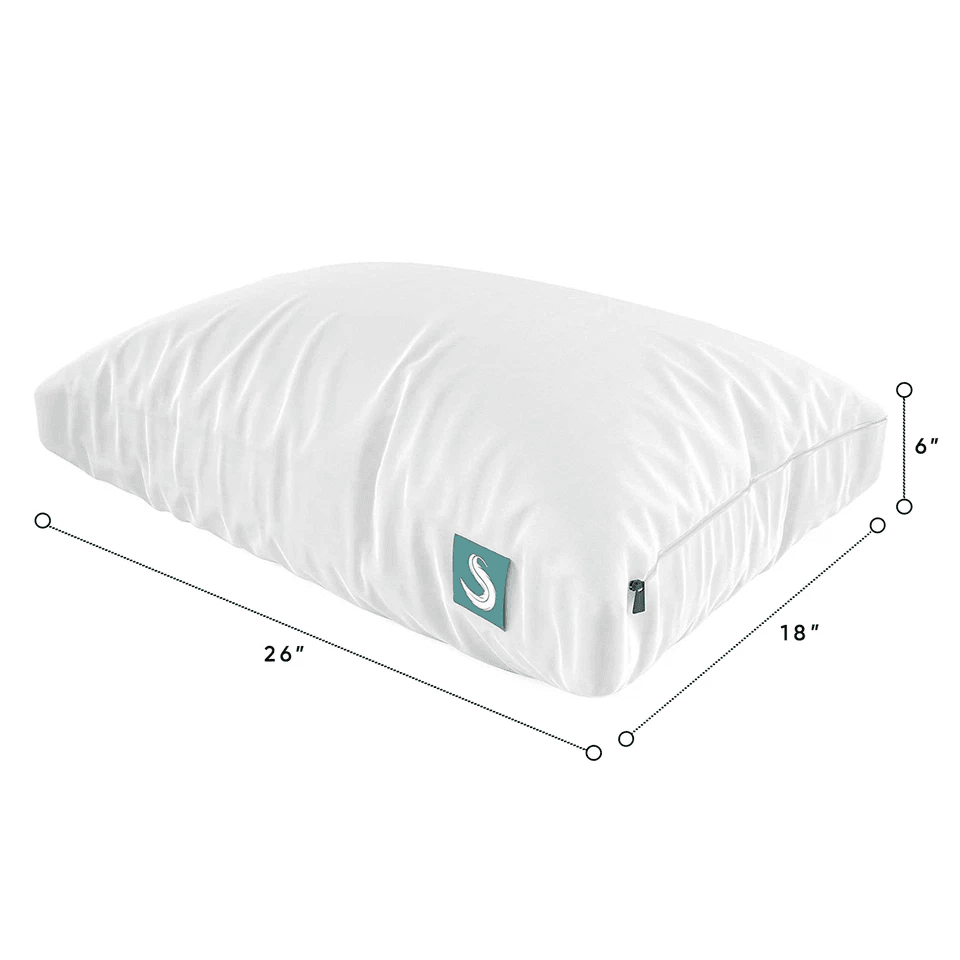 Bed Support Sleeping Pillow Adjustable Queen Size With Microfiber Cover Hypoallergenic  Cooling Whi 3