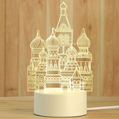 Atmosphere Lighting Small Table Lamp Cute Cartoon Bedside Night Light for Children Girls  Best Fr