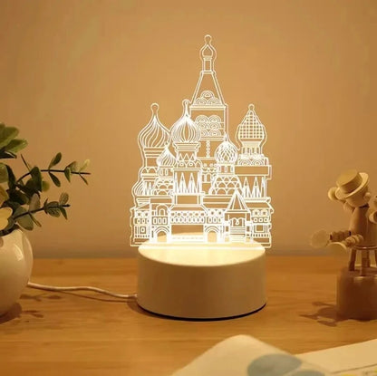 Atmosphere Lighting Small Table Lamp Cute Cartoon Bedside Night Light for Children Girls  Best Fr