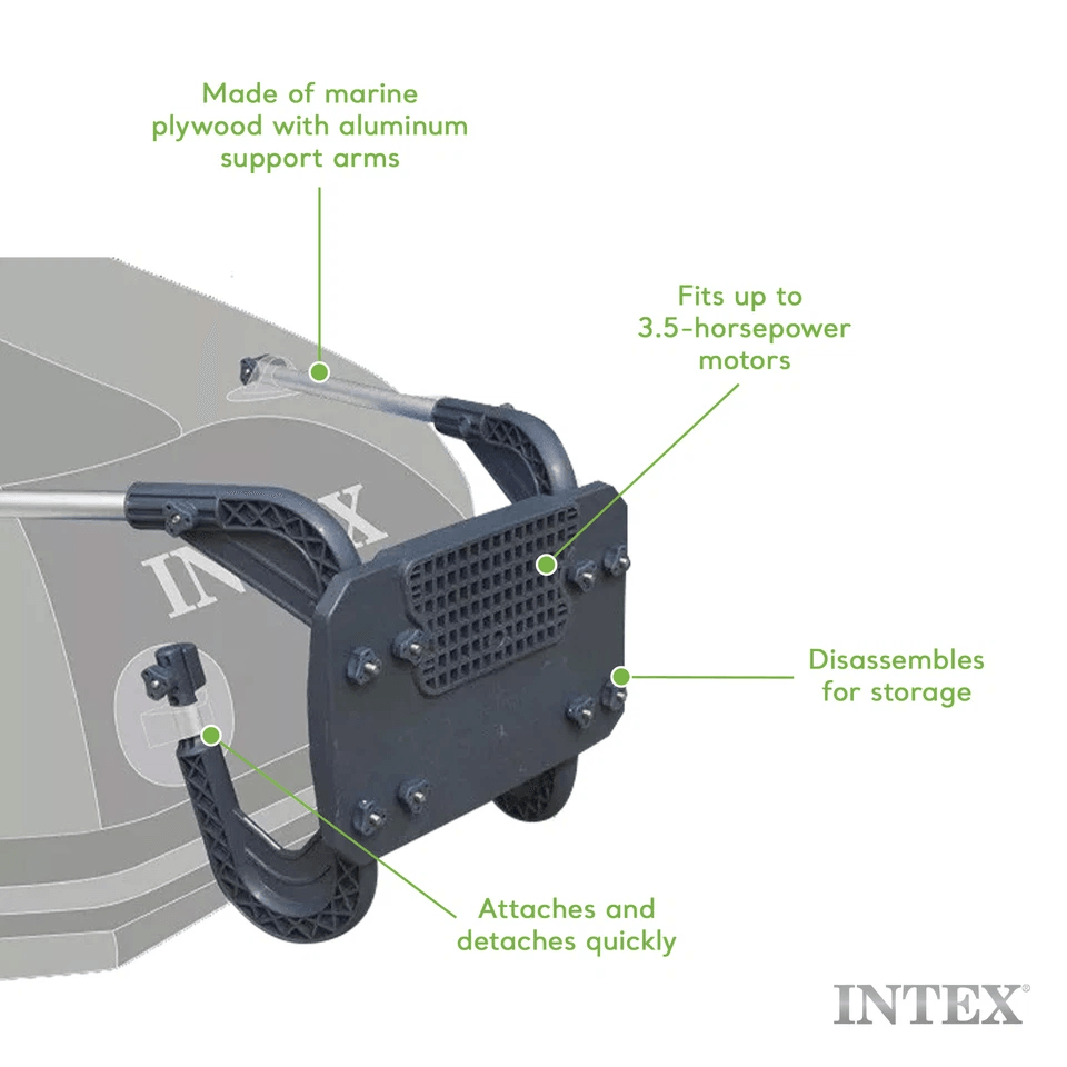 Intex Composite Motor Mount Kit W Aluminum Supports  Fits Inflatable Boats  Rafts  Up To 35HP Motor 5