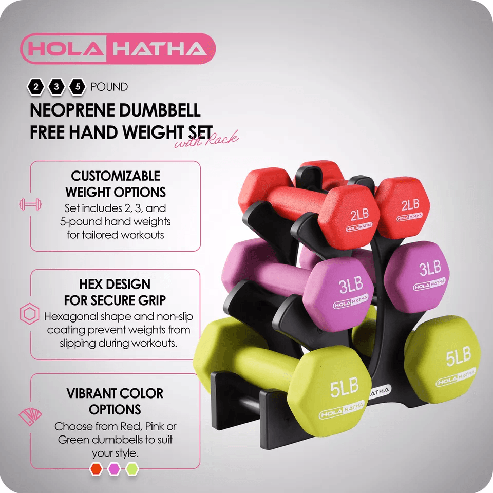Dumbbell Free Hand Weight Set With Storage Rack Ideal For Home Workouts 1