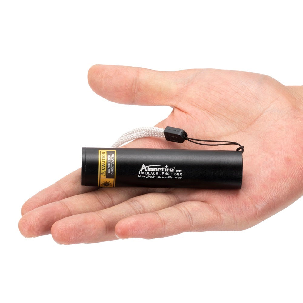 Mini 3W 365nm UV Flashlight, Rechargeable Blacklight Torch for Manicures, Pet Urine, Tinea, Scorpion & Money Detection