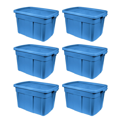 Rubbermaid Roughneck Tote Gallon Storage Container, Heavy-Duty Heritage Bin, Stackable, Moisture & Pest Resistant