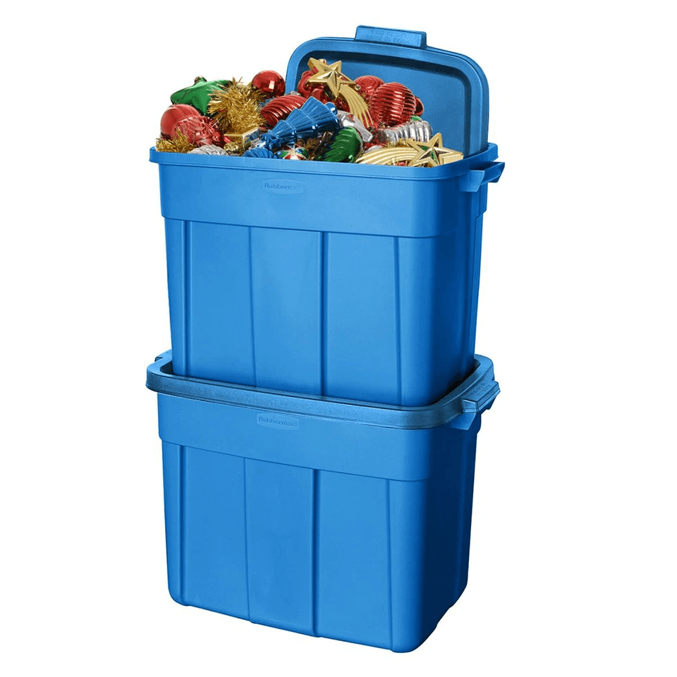 Rubbermaid Roughneck Tote Gallon Storage Container HeavyDuty Heritage Bin Stackable Moisture  Pest  6
