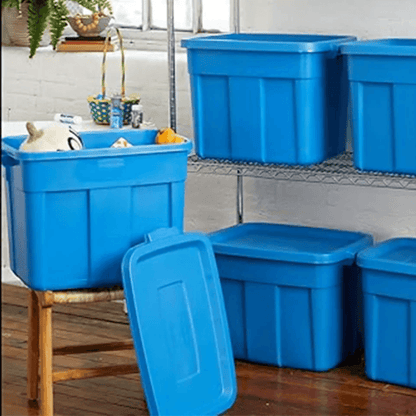 Rubbermaid Roughneck Tote Gallon Storage Container HeavyDuty Heritage Bin Stackable Moisture  Pest  1