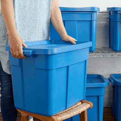 Rubbermaid Roughneck Tote Gallon Storage Container HeavyDuty Heritage Bin Stackable Moisture  Pest  2